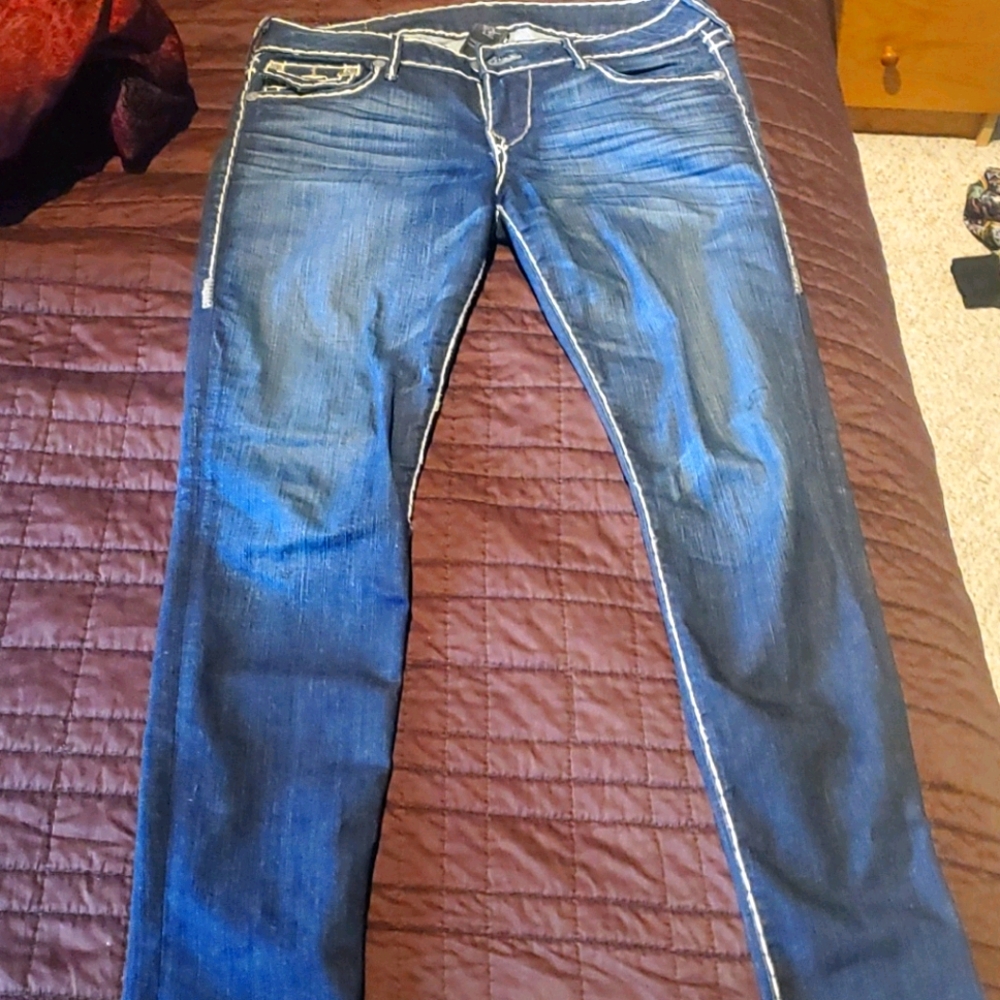 True Religion, dark wash jeans, size 30